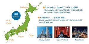 Vị trí địa lý của trường Nhật ngữ Iris
